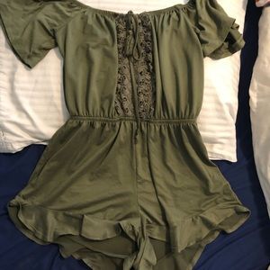 green romper